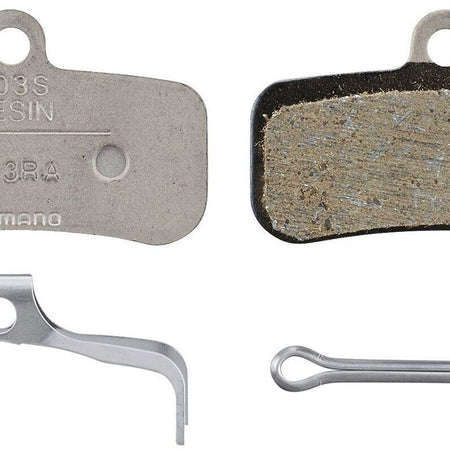 Shimano D03S disc pads and spring, steel back, resin