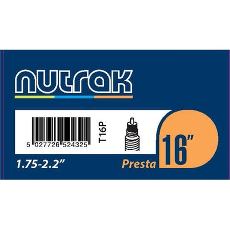 Nutrak 16" 1.75 - 2.2" Presta Inner Tube