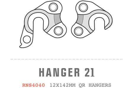 Saracen - Hanger 21 fits: All Ariel models (12x142mm hangers PAIR)