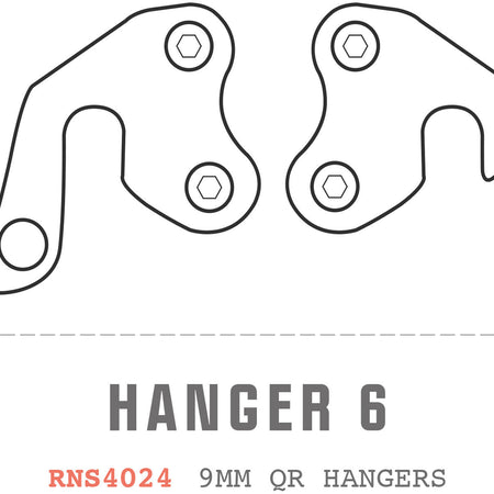 Saracen - Hanger 06 fits: All Ariel models (9mm QR hangers PAIR)