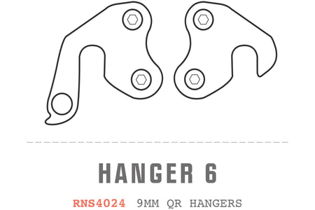 Saracen - Hanger 06 fits: All Ariel models (9mm QR hangers PAIR)
