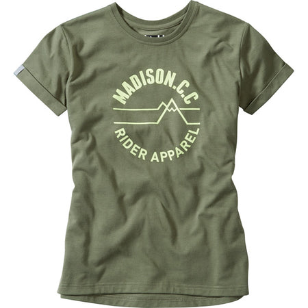 Madison Tech Tee Womens corporate olive green