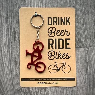 Cycling Key Ring Bottle Opener - Ellie Bean Prints
