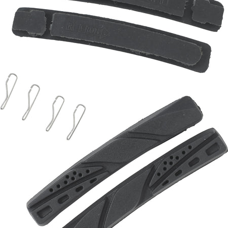 Aztec - V-type insert brake blocks standard, charcoal, pack of 2 pairs