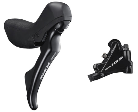 Shimano ST-R7020 105 hydraulic disc STI set, flat mount BR-R7070