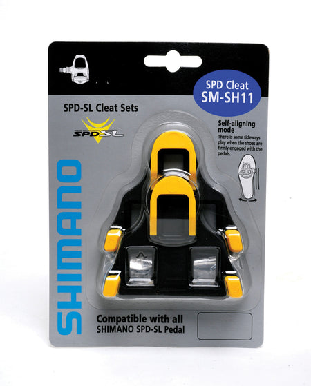 Shimano - SM-SH11 SPD SL-Cleats , Centre Pivot Floating, Yellow