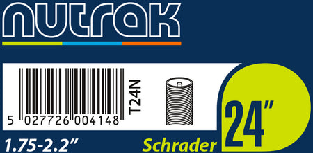 Nutrak - 24 x 1.75 - 2.125 inch Schrader inner tube