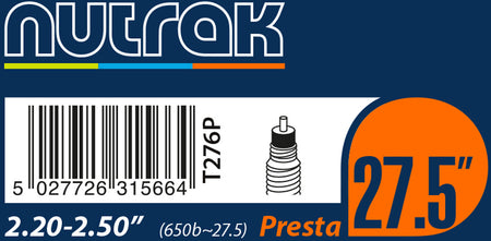 Nutrak - 27.5/650B x 2.2 - 2.5 Presta Inner Tube