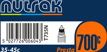 Nutrak - 700 x 35 - 45C Presta inner tube 35/45-622
